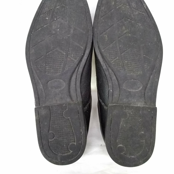 Stephan Bossi Mens Shoes Black Pebbled Soft Leather Oxford Loafers Sz 13M main image 5